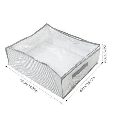 ABOOFAN Multi-Purpose Storage Bag with Handles Non-Woven Fabric Dustproof Organizer for Clothes and Blankets for Home and Travel Large Capacity