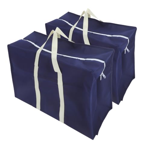 GALPADA 2pcs Large Capacity Non Woven Fabric Storage Bag for Moving and Organizing Durable Quilts and Clothing Carrier Luggage Bag with Sturdy Handles