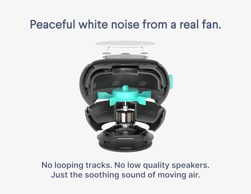 SNOOZ Smart White Noise Machine - Real Fan Inside for Non-Looping Sound, Portable Sleep Aid for Adults, Dogs, Travel, Home, Bedroom, Sleeping, Office Privacy, Therapy, & Baby Registry Essential- Cloud - color: Cloud