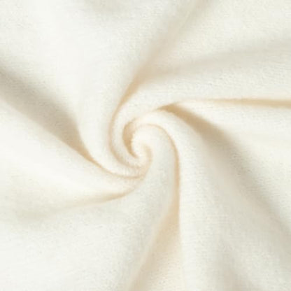 RIIQIICHY Shawl Wrap Women Pashmina Triangle Cape Knit Sweater Scarf for Fall Winter Fashion Accessory - color: Ivory