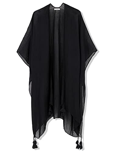 Kimonos for Women Swimsuit Coverups Beach Cover Up Swimwear Cardigan Summer - color: All Black B