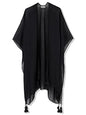 Kimonos for Women Swimsuit Coverups Beach Cover Up Swimwear Cardigan Summer - color: All Black B