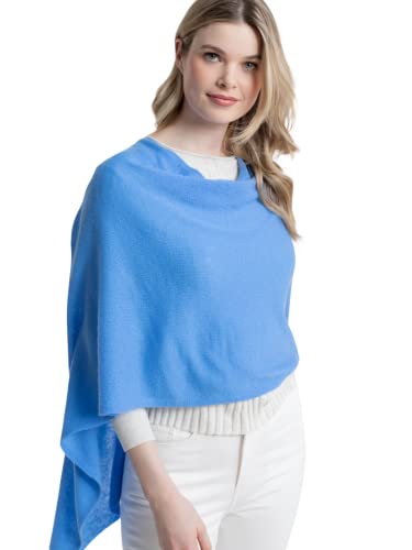 Womens 100% Cashmere Dress Topper - Cashmere Poncho Wrap