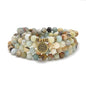 108 Natural Stone Mala Beads Yoga Bracelet with Lotus Charm - style: Amazonite