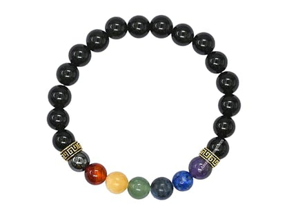 Amazing Gemstone Crystal Bracelet for Women Men's Gifts - Protection Healing Crystal Bracelet - 8mm Gemstone Beaded Stretchable Bracelet Pulseras Para Hombres Mujer Stocking Stuffers Mothers Day Gift (Chakra Bracelet (Black Obsidian)) - color: Chakra Brac