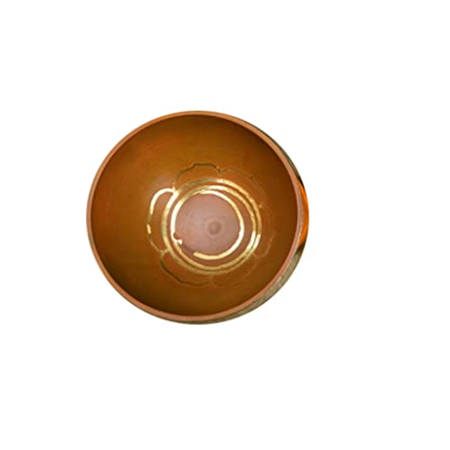Colorful Singing Bowl Bowl Buddha Sound Copper Bowl Handmade Yoga Meditation Sound Bowl Ornament for Healing Prayer，B Leather Stick - color: B, size: Leather Stick