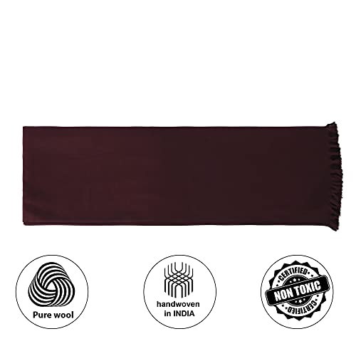 HANDTECHINIDA Tibetan Woolen shawl for Meditation Yoga Travel Champagne Nursing Pashmina Kashmiri Plus size Prayer Wrap - color: Shawl-4