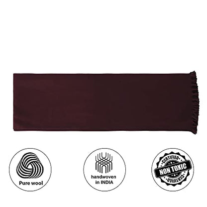 HANDTECHINIDA Tibetan Woolen shawl for Meditation Yoga Travel Champagne Nursing Pashmina Kashmiri Plus size Prayer Wrap - color: Shawl-4