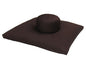 Round Zafu and Zabuton Meditation Cushion Set (2pc) - color: Brown