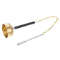 Toddmomy Flexible Telescopic Buddhist Chime with Clear Crisp Sound Smooth Safe Edges Simple Design Praying Instrument for Temple Rituals and Meditation Large Buddha Utensil and Home Decor