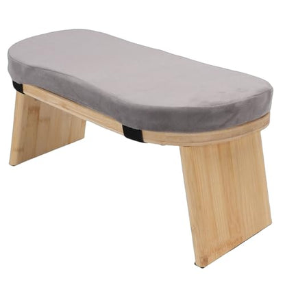 Zerodis Yoga Meditation Bench Meditation Benches Zen Stool Prayer Bench with Cotton Cushion and Nonslip Pads for Home Relaxation Tea Ceremony Yoga Modern