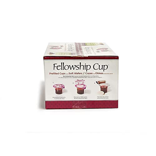 Broadman Church Supplies Pre-filled Communion Fellowship Cup, Juice and Wafer Set, 500 Count - size: 500 Count (Pack of 1)