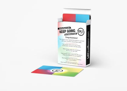 Keep Going | Deck of Cards | Tool for Self-Consiousness w/Questions, Affirmations, Motivational, & Stops Based on Your own Intuition: Trust Your Instincts | LA Visual Reason