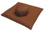 Round Zafu and Zabuton Meditation Cushion Set (2pc) - color: Cinnamon