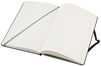 Amazon Basics Classic Blank Notebook, 240 Pages, Hardcover, Black, 5 x 8.25-Inch - size: 1 Pack, style: Unruled