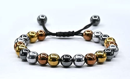 Amazing Gemstone Smoking Cessation Bracelet - Multi Hematite Bracelet Set for Men Women Healing Calming Anxiety Stress Relief Gifts (Adjustable) - color: Smoking Cessation
