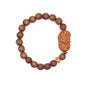 Zen Dear Unisex Teak Wood Prayer Beads Buddha Buddhist Beads Japa Mala Necklace Bracelet Bead - style: 8mm x 18 beads+GuanYin
