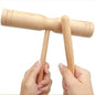 Wood Tone Block Percussion Instrument, Single Sound Tube/Twin Tone Block 1PC: Handheld Wooden Rhythm Block for Rehearsal, Performance, Ensemble Practice and Daily Percussion Session (SXT) - color: SXT
