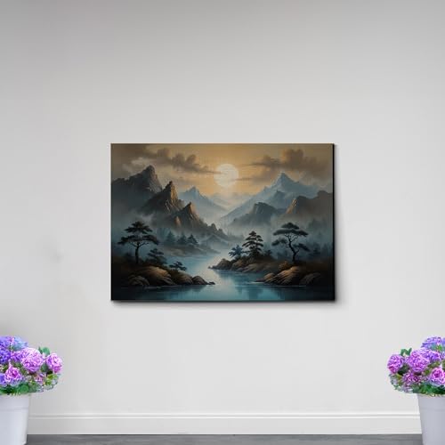 Japanese Wall Art, Minimalist Wall Art, Neutral Abstract Art, Modern Minimalist, Zen Wall Art, Zen Printed Wall Art, Japanese Art Print, Canvas Wall Art, Print