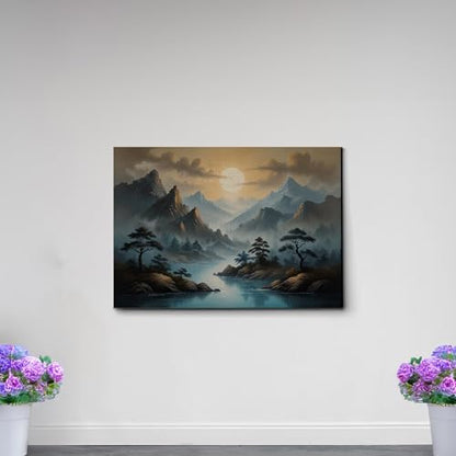 Japanese Wall Art, Minimalist Wall Art, Neutral Abstract Art, Modern Minimalist, Zen Wall Art, Zen Printed Wall Art, Japanese Art Print, Canvas Wall Art, Print