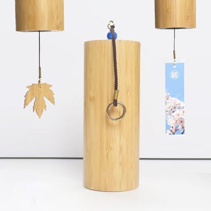 Handmade Wind Chimes Yoga Fine Meditation Musical Instruments Wind Chimes Outdoor Bamboo Wind Chimes Beautiful Sound Decoration Hanger Balcony with Hook Gifts Bianzhong, Bells