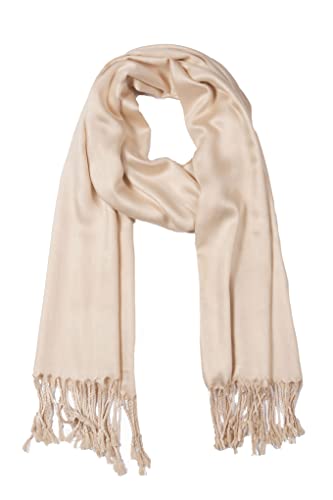 Sakkas 78" X 28" Rayon from Bamboo Soft Solid Pashmina Feel Shawl/Wrap/Stole - color: Caramel
