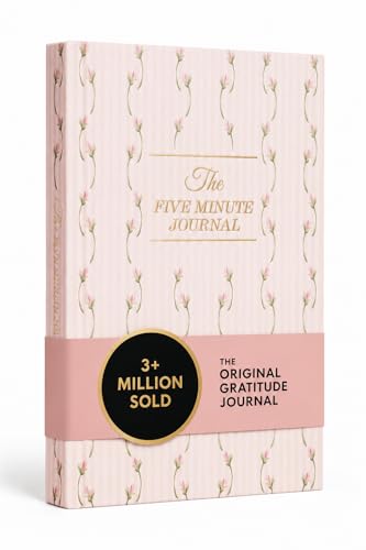 Ditsy Tulip Five Minute Journal, Daily Gratitude and Self-Reflection Diary - color: Ditsy Tulip