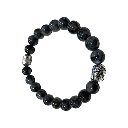 VIE Buddha Bracelet - style: Larvikite