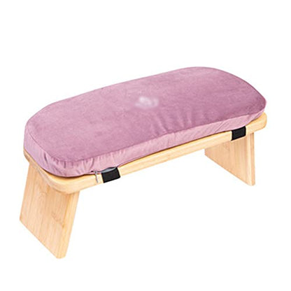 Meditation Stool, Wooden Kneeling Stool with Locking Hinge, Ergonomic Meditation Bench, Collapsible Meditation Stool, Kneeling seat on The Floor/Purple / 43 * 20 * 17cm - color: Purple