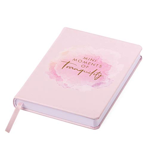 Eccolo Tranquility Journal - Mindfulness Notebook for Men and Women - Compact and Portable Inspirational Workbook for Everyday Writing - Hardcover Vegan Faux Leather - 256 Pages - 4.75x6.7in