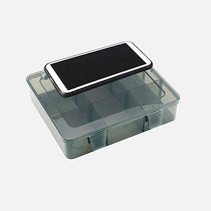 9 Grids Art Craft Supply Organizer Storage Containers, Compartment Storage Box with Removable Dividers for Jewelry, Beads, Buttons, Small Parts - size: 9 Grids 1 Pack