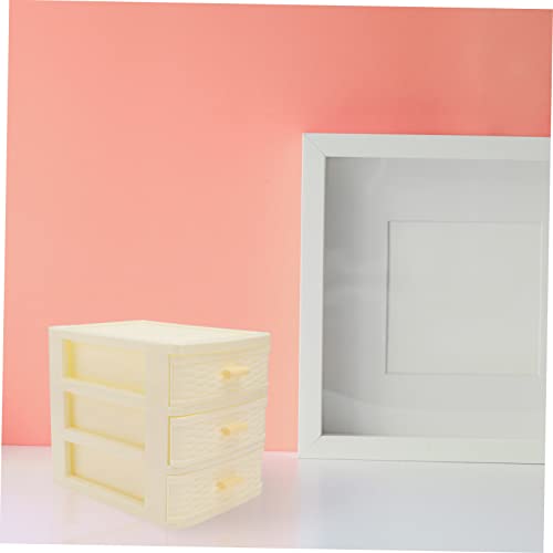VALICLUD Multi-layer Plastic Storage Box Drawers Versatile Desktop Organizer for Jewelry Cosmetics and Accessories for Teens and Girls Room Decor