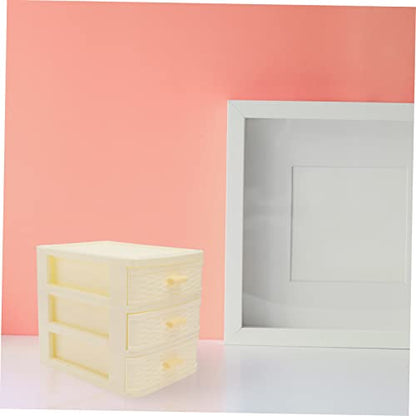 VALICLUD Multi-layer Plastic Storage Box Drawers Versatile Desktop Organizer for Jewelry Cosmetics and Accessories for Teens and Girls Room Decor