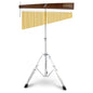 EASTROCK 36 Note Chimes Slant Style Musical Instruments Percussion Instrument European Ash Single-row Chime Bar Chimes Percussion Height-Adjustable Stand Gold - color: Gold