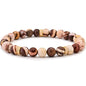 STORYJEWELLERY Summer Bracelets, Summer Jewelry for Women, Natural Stone Beach Bracelets for Women, Boho Gemstone Bracelet, Stretch Beaded Crystal Bracelet