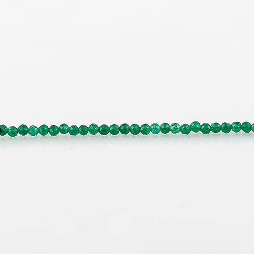 Natural Gemstone Beaded Bracelet, Microfaceted Crystals, Handmade Dainty Jewelry, Bohemian Plated Bracelet-Gift - style: Green Jade-Gemstone