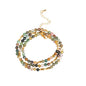 4mm Mini Beads Natural Stone Adjustable Bracelet For Women, Energy Charm Jewelry, Birthday Gift - color: Indian agate