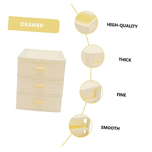 VALICLUD Multi-layer Plastic Storage Box Drawers Versatile Desktop Organizer for Jewelry Cosmetics and Accessories for Teens and Girls Room Decor