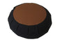 Buckwheat Zafu Meditation Cushion - color: Black With Cinnamon Center