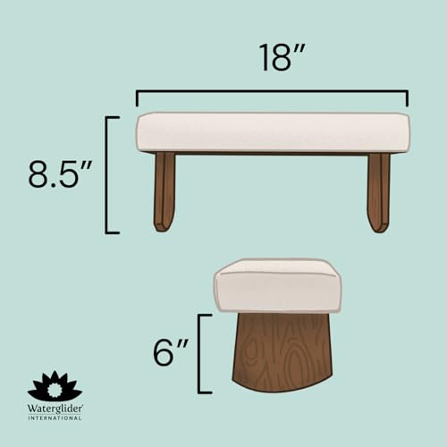 Meditation Bench (Burgundy), Seiza, Sustainable Acacia Wood with Curved Bottom Edges for The Perfect Posture, Meditation Stool, Prayer Bench, Meditation Chair, Yoga Stool - color: Burgundy