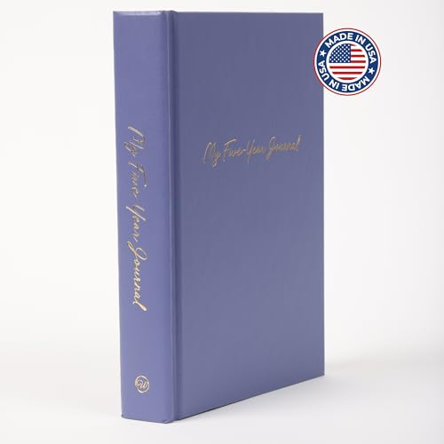 LifeStory Publishing Hard Cover 5 Year Journal | The Easiest to Use Five Year Journal | Quick and Easy Five Year Daily Journal System | 6x8.25 Inch Size (Periwinkle Blue) - color: Periwinkle Blue