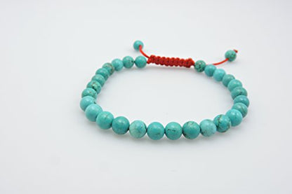 Tibetan Small Turquoise Wrist Mala/ Bracelet for Meditation 6mm