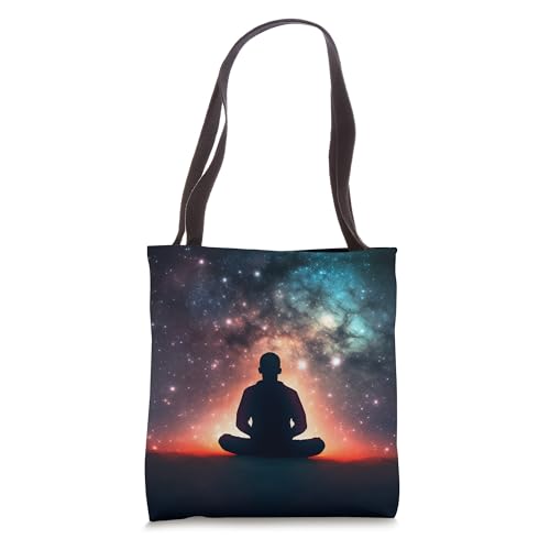 Meditation Spiritual At Night Yoga Tote Bag