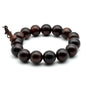 Zen Dear Unisex Natural Rosewood Prayer Beads Buddha Buddhist Prayer Meditation Mala Necklace Bracelet - style: 15mm 15 beads