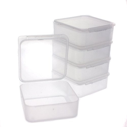 Paylak Storage Box Divider Tray 42 Square Individual Clear Containers Multi-Functional Organizer Impact Resistant