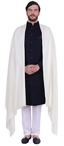 Large Prayer Shawl Pure Wool Wrap India Clothing Gift for Men & Women