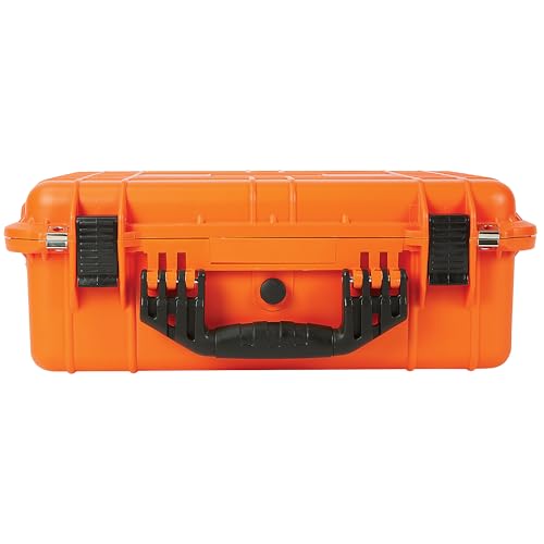 Strongway 20in. Plastic Waterproof Storage Case With Foam, Ammo Box, Fit Use of Drones, Camera, Equipments, Pistols,(Orange) - color: Orange