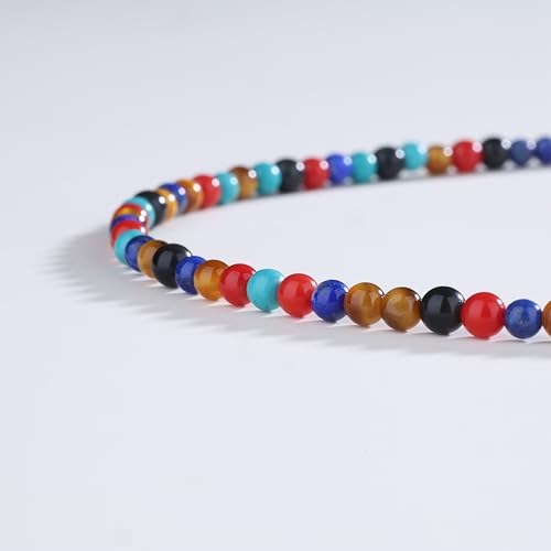 GAVU Beaded Bracelet for Men, Gemstone Necklace for Men Quality Bead Jewelry - style: L