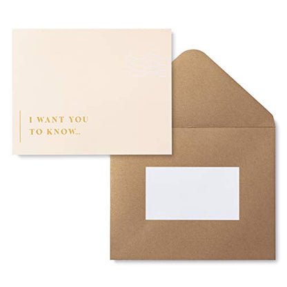 A Year of Connection Card Kit by Compendium - A Boxed Note Card Kit to Inspire 52 Weeks of Meaningful Moments - color: Cream & Blue: A Year of Connection