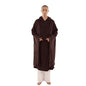 ZanYing Meditation Buddhist Hooded Cotton Cloak Winter Oversize Coat - color: Brown, size: XX-Large